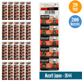 Maxell Japan - LR44 (A76) Watch Batteries Single Pack of 10 Batteries