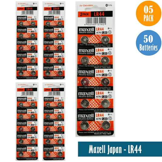 Maxell Japan - LR44 (A76) Watch Batteries Single Pack of 10 Batteries