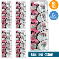 Maxell-Japan - SR43SW (301) Watch Batteries Single Pack of 5 Batteries