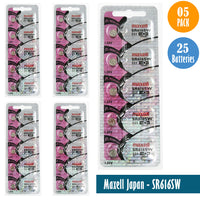 Maxell Japan - SR616SW (321) Watch Batteries Single Pack of 5 Batteries