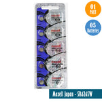 Maxell Japan - SR626SW (377) Watch Batteries Single Pack of 5 Batteries - Universal Jewelers & Watch Tools Inc. 