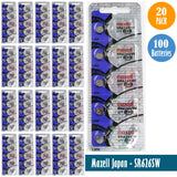 Maxell Japan - SR626SW (377) Watch Batteries Single Pack of 5 Batteries