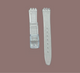 Swatch Replacement Plastic PVC Watch Band Flat Transparent without Pins 12mm