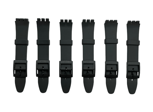Flexible Replacement Plastic PVC Watch Band Plain Flat without Pins 17mm - Universal Jewelers & Watch Tools Inc.