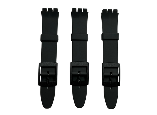 Flexible Replacement Plastic PVC Watch Band Plain Flat without Pins 17mm