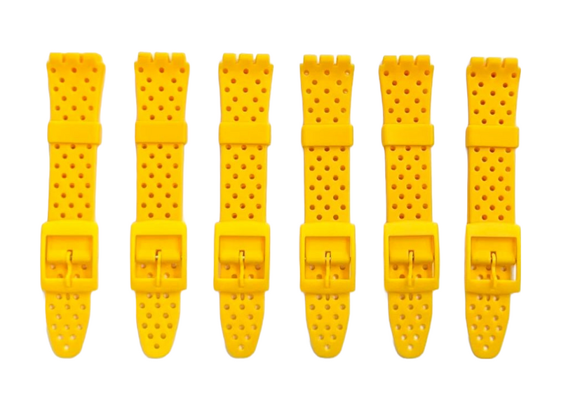 Load image into Gallery viewer, Swatch Replacement Plastic PVC Watch Band with Holes without Pins 17mm
