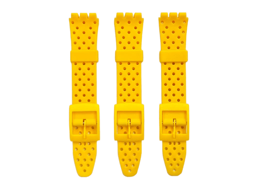 Swatch Replacement Plastic PVC Watch Band with Holes without Pins 17mm - Universal Jewelers & Watch Tools Inc.