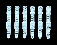 Swatch Replacement Plastic PVC Watch Band with Holes without Pins 12mm