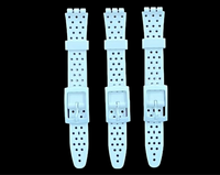 Swatch Replacement Plastic PVC Watch Band with Holes without Pins 12mm