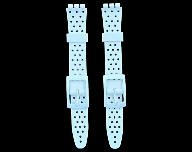 Load image into Gallery viewer, Swatch Replacement Plastic PVC Watch Band with Holes without Pins 12mm
