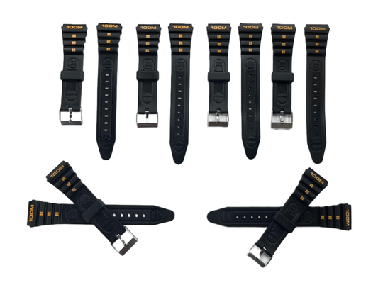 PVC Sport Watch Band 14MM,19MM,19MMXXL Fits Timex,Casio and Others - Universal Jewelers & Watch Tools Inc.