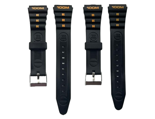 PVC Sport Watch Band 14MM,19MM,19MMXXL Fits Timex,Casio and Others