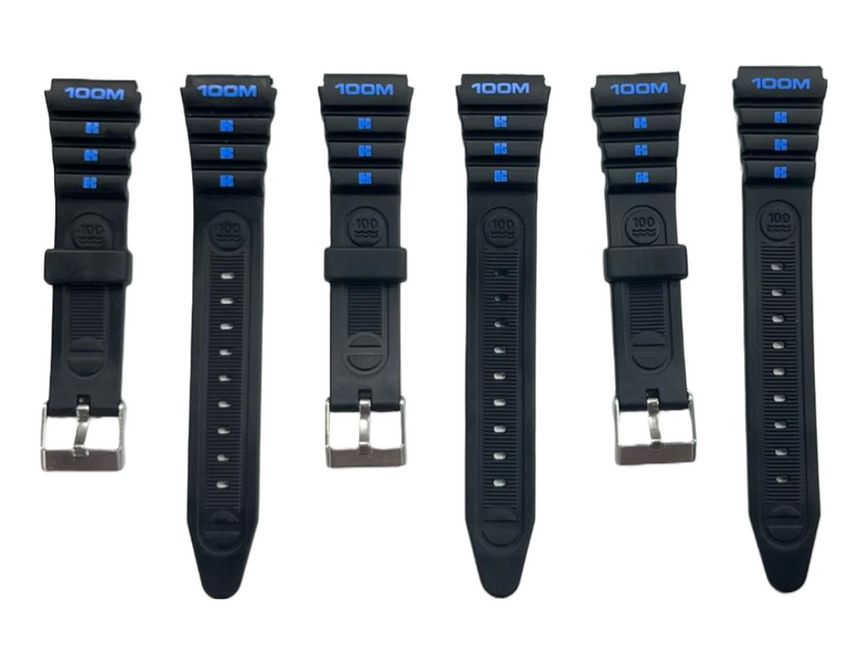 Load image into Gallery viewer, Water Resistant PVC Sport Watch Band 18MM Fits Timex, Casio and Others
