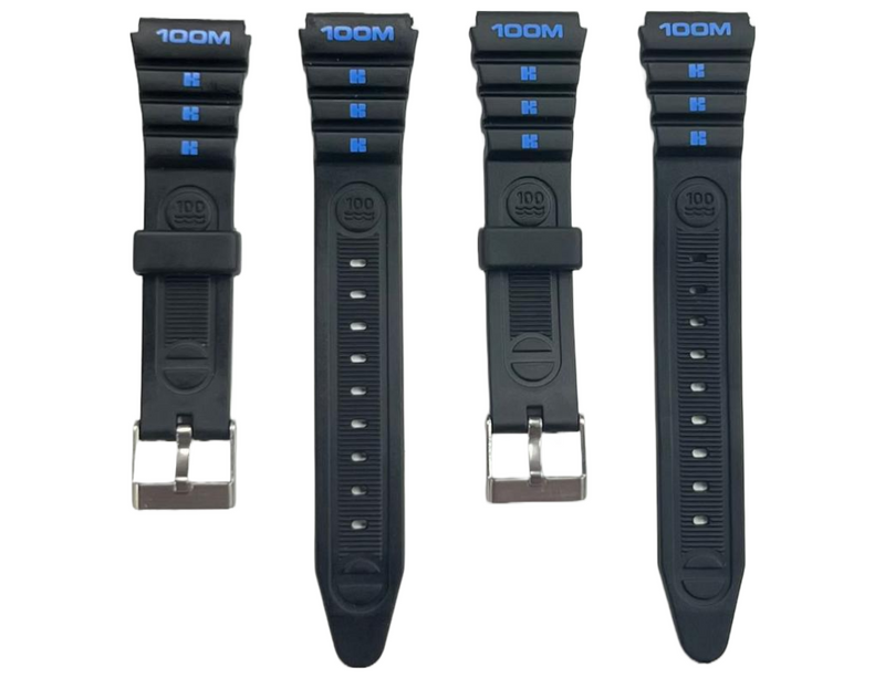 Load image into Gallery viewer, Water Resistant PVC Sport Watch Band 18MM Fits Timex, Casio and Others
