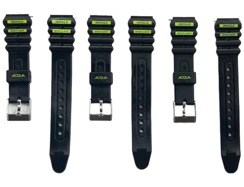 Load image into Gallery viewer, Water Resistant PVC Sport Watch Band Strap 16mm Fits Timex and Others
