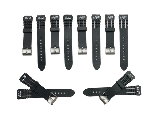 Water Resistant PVC Sport Watch Band Strap 19mm Fits Timex, Casio and Others