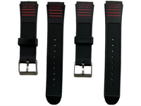 Water Resistant PVC Sport Watch Band Strap 19mm&14mm Fits Timex,Casio and Others