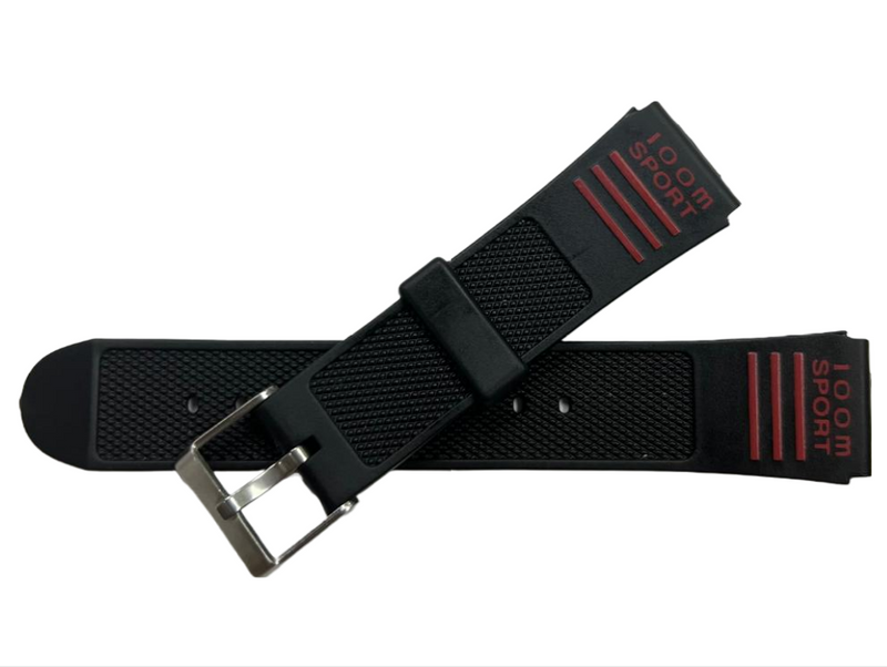 Load image into Gallery viewer, Water Resistant PVC Sport Watch Band Strap 19mm&amp;14mm Fits Timex,Casio and Others
