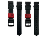 Water Resistant PVC Sport Watch Band Strap 18mm Fits Timex, Casio and others