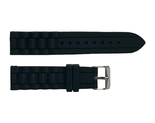 Premium Quality Soft Silicone Rubber Textured Sport Watch Band 16mm-24mm