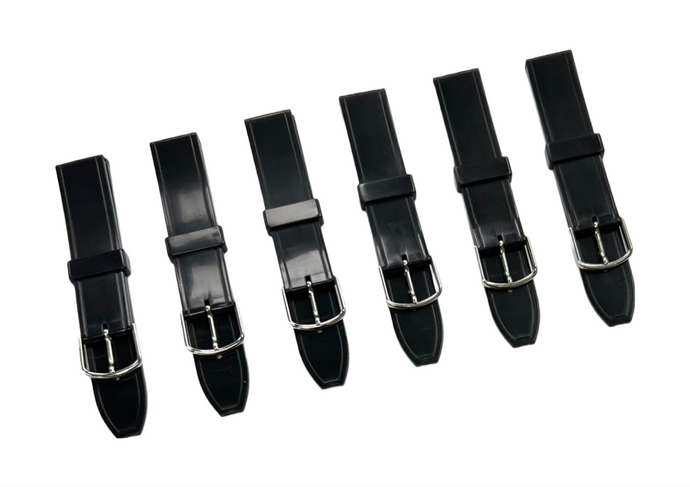 Water Resistant Shinny PVC Plastic Watch Band 18mm & 14mm Fits Casio and Others