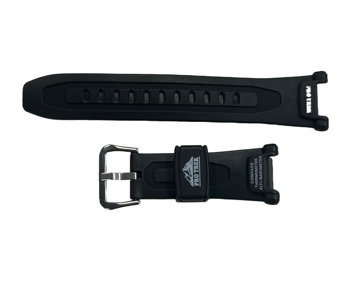 Casio Watch Band Strap Pro Trek PRG-130Y-1 PRG-40 PRG-240 Black Resin Rubber