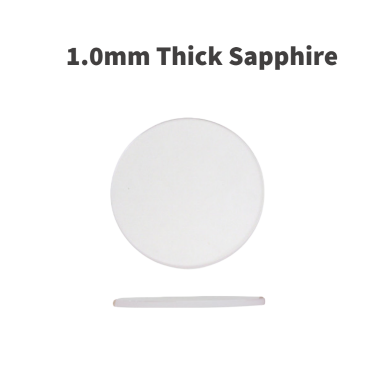 Load image into Gallery viewer, Round Flat Sapphire Watch Crystal 1.0mm Thick (Diameter 10.5mm to 45.0mm)
