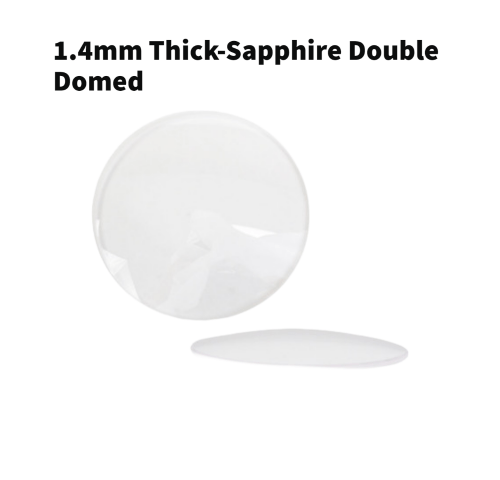 Double Domed And Round Sapphire Watch Crystal 1.4mm Thick - Universal Jewelers & Watch Tools Inc.