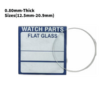 Watch Crystal Flat Round Mineral Glass Crystal 0.80mm Thick (12.5mm-20.9mm)