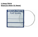 Watch Crystal Flat Round Mineral Glass Crystal 1mm Thick (22.0mm-31.9mm)