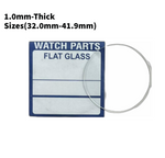 Watch Crystal Flat Round Mineral Glass Crystal 1mm Thick (32.0mm-41.9mm)