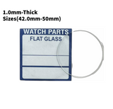 Watch Crystal Flat Round Mineral Glass Crystal 1mm Thick (42.0mm-50.0mm)