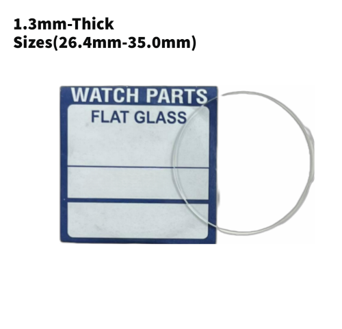 Load image into Gallery viewer, Watch Crystal Flat Round Mineral Glass Crystal 1.3mm Thick (26.4mm-35mm)
