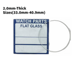Watch Crystal Flat Round Mineral Glass Crystal 2mm Thick (33.0mm-40.9mm)