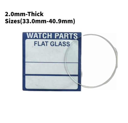 Load image into Gallery viewer, Watch Crystal Flat Round Mineral Glass Crystal 2mm Thick (33.0mm-40.9mm)
