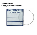 Watch Crystal Flat Round Mineral Glass Crystal 2mm Thick (41.0mm-50.0mm)
