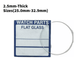 Watch Crystal Flat Round Mineral Glass Crystal 2.5mm Thick (25.0mm - 32.9mm) - Universal Jewelers & Watch Tools Inc.