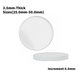 Watch Crystal Flat Round Mineral Glass Crystal 3.5mm Thick (25.0mm-50.0mm)