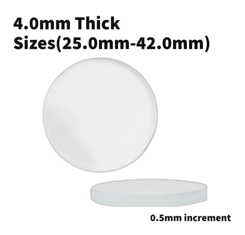 Load image into Gallery viewer, Watch Crystal Flat Round Mineral Glass Crystal 4.0mm Thick (25.0mm-42.0mm)
