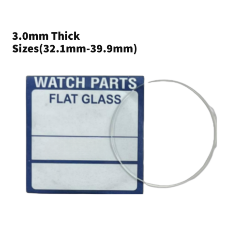 Load image into Gallery viewer, Watch Crystal Flat Round Mineral Glass Crystal 3.0mm Thick (32.1mm-39.0mm)
