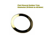 Watch Crystal Flat Round Mineral Glass Crystal Thickness 1.0mm with Gold Trim Diameter(29.0mm to 40.0mm)