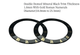 Watch Crystal Double Domed Round Mineral Glass Crystal Black Trim With Gold Roman Numerals Thick 1.0mm Diameter(18.0mm to 25.5mm) - Universal Jewelers & Watch Tools Inc.