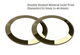 Watch Crystal Double Domed Round Mineral Glass Crystal Gold Trim Thick 1.0mm Diameter (33.5mm to 40.0mm) - Universal Jewelers & Watch Tools Inc.