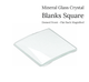 Watch Crystal Domed Flat Back Magnified Mineral Glass Crystal Blanks in Square Shape (Various Sizes) - Universal Jewelers & Watch Tools Inc.