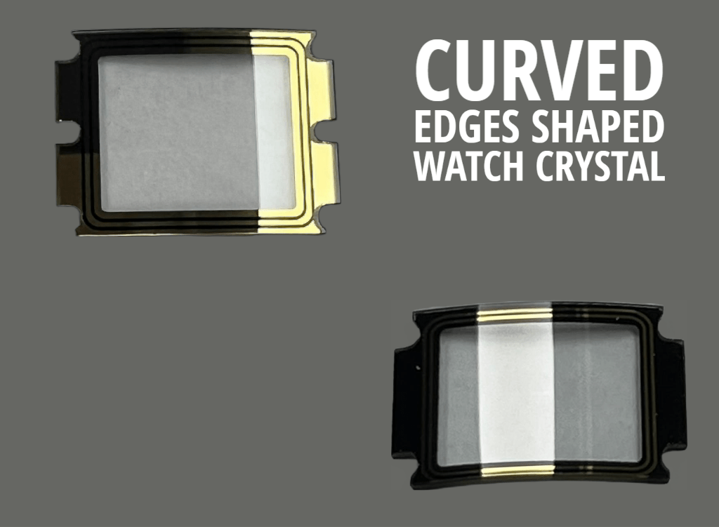 Shaped Curved Edges Watch Crystal Fits Citizen® Seiko, Sunborn and Weston Brand Watches - Universal Jewelers & Watch Tools Inc.