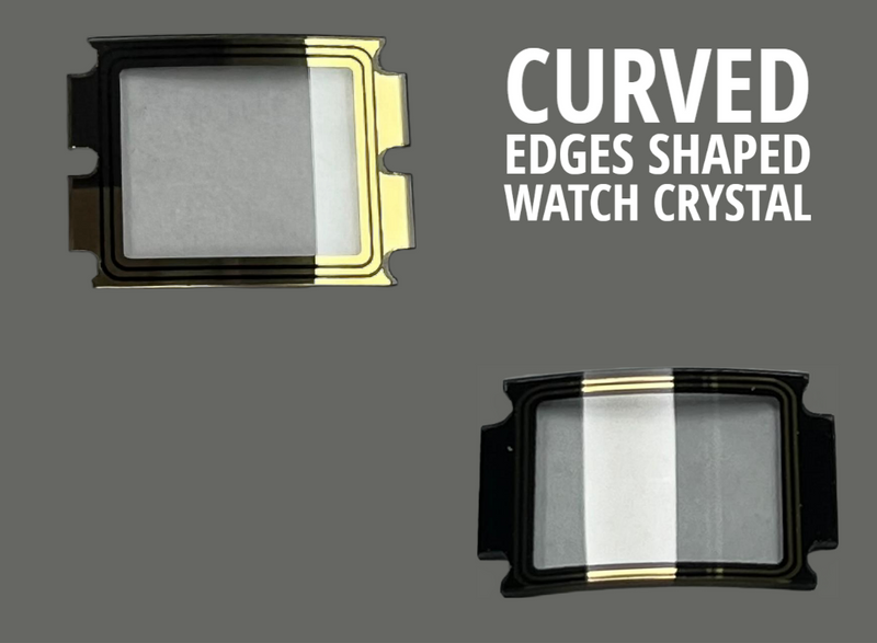 Load image into Gallery viewer, Shaped Curved Edges Watch Crystal Fits Citizen® Seiko, Sunborn and Weston Brand Watches
