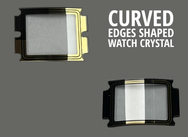Shaped Curved Edges Watch Crystal Fits Citizen® Seiko, Sunborn and Weston Brand Watches