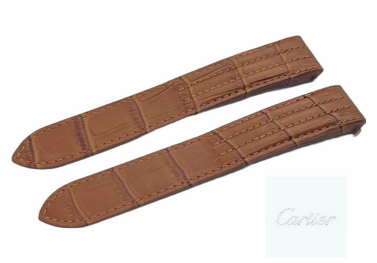 Multi-colors Replacement Cartier Roadster 19MM & 21MM Leather Band Alligator/Crocodile Grain