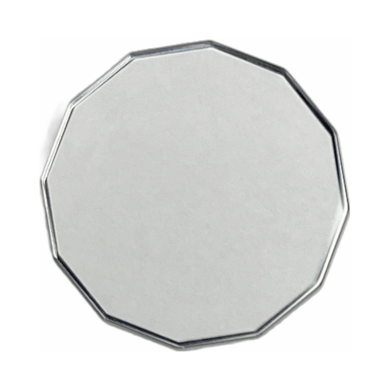 Load image into Gallery viewer, Sapphire Crystals to Fit AUDEMARS PIGUET Flat Hexagon Silver Trim 12 Sides Shape (30.0×1.20)mm→(Diameter× Thick)
