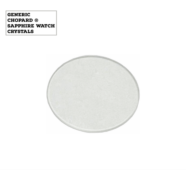 Generic Sapphire to Fit CHOPARD Flat Round Shape (9.8×0.70)mm→(Diameter × Thick)